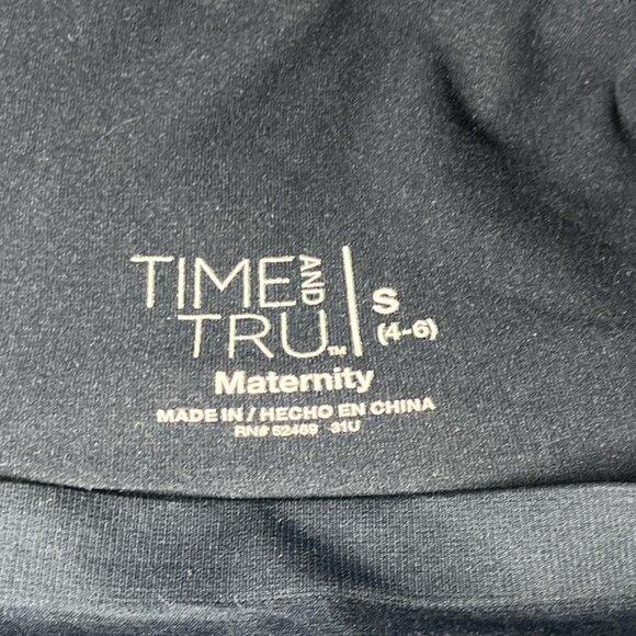 Time & Tru faded wash blue maternity straight leg jeans size small - Picture 4 of 8